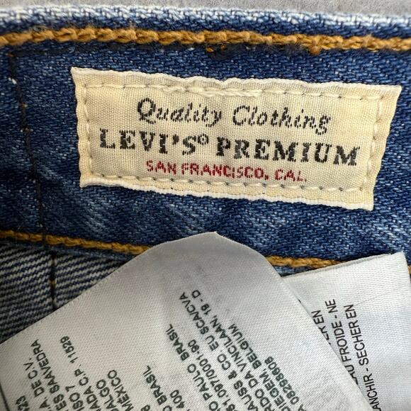 Levi's 501XX Big E Jean Shorts Women's 27x2.5 Button Fly Summer Preppy EUC - Picture 8 of 14